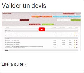 comment valider un devis avec le logiciel Tactidevis